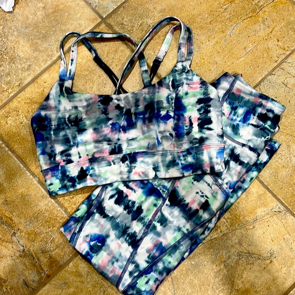 Leggings and matching sports bra